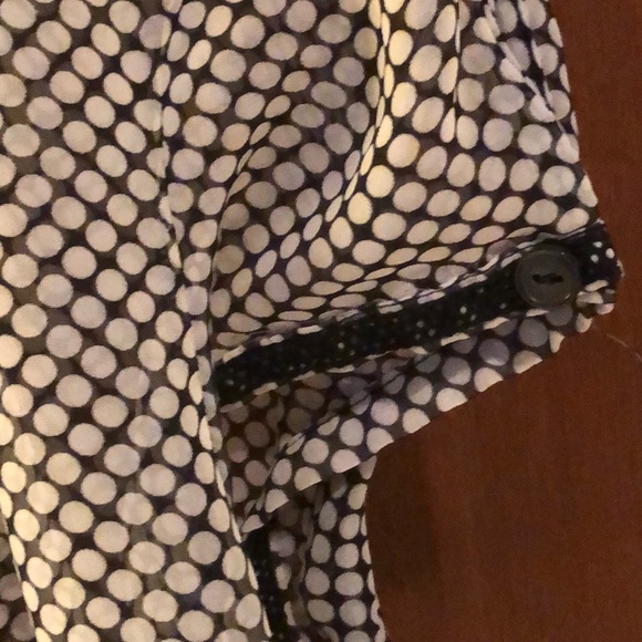Black and white polkadot blouse - Picture 3 of 3